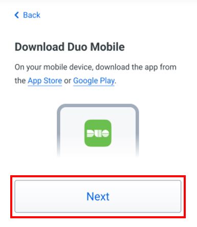 Prompt box with green Duo logo